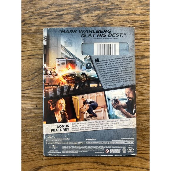 Contraband 2012 DVD Mark Wahlberg Kate Beckinsale Action Thriller Pre-Owned - Picture 2 of 4